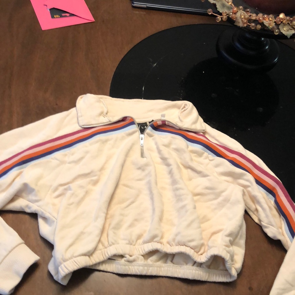 Beige quarter zip